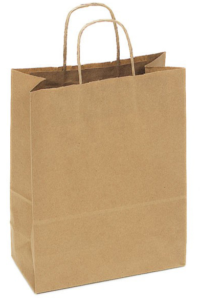 Kraft Paper Bag Medium Includes Twisted Paper Handle