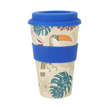 400ml Reusable Hot Cold Bamboo Coffee Cup